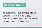 Подколенное сухожилие состоит из 3-х мышц, расположенных на задней поверхности бедра
